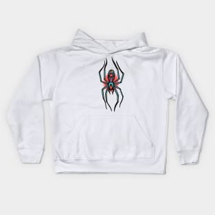 Neo Traditional Spider Kids Hoodie